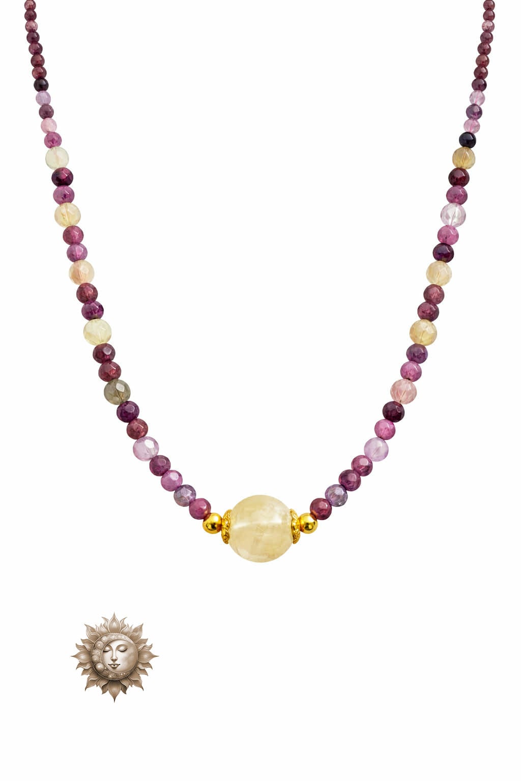 Colourful Tourmaline and Citrine Necklace