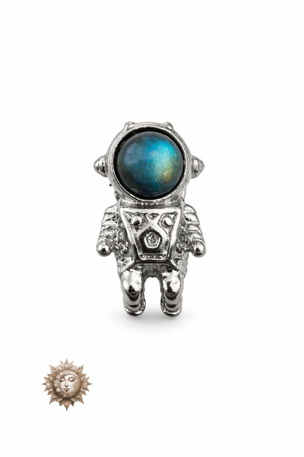 Labradorite Astronaut Pendant
