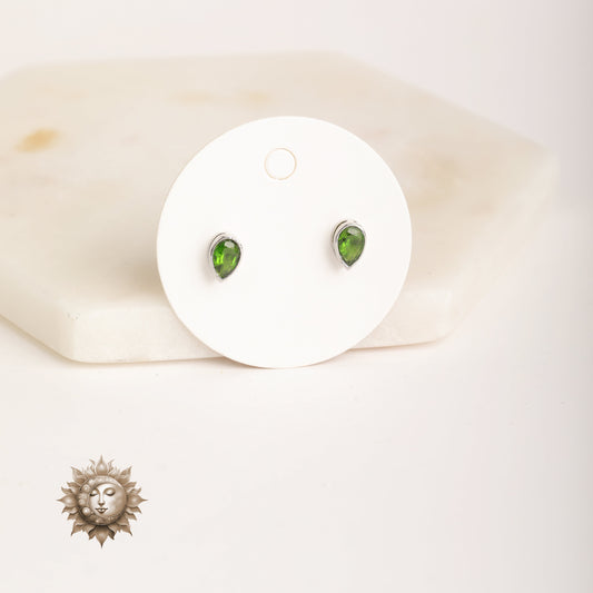 Peridot Tear Drop Earrings