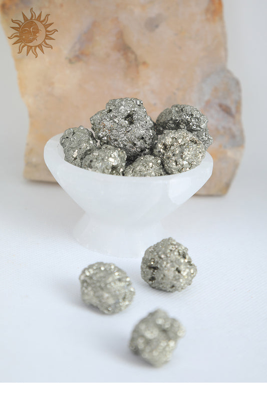 Pyrite Raw Tumbles