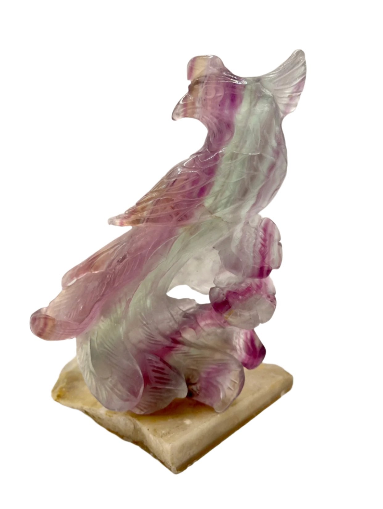 Fluorite Pheonix Carving