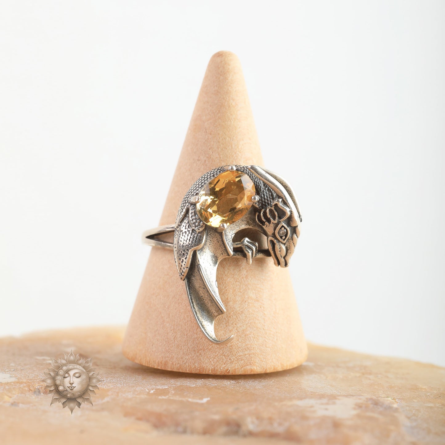 Dragon Citrine Ring