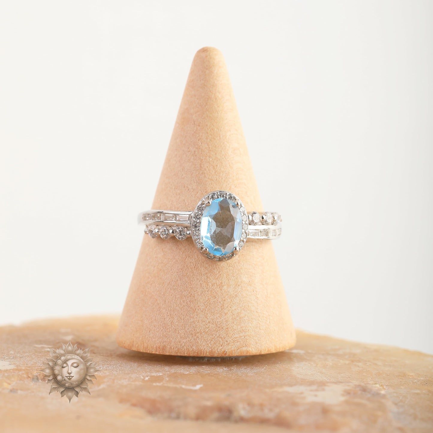 Blue Topaz Oval Ring