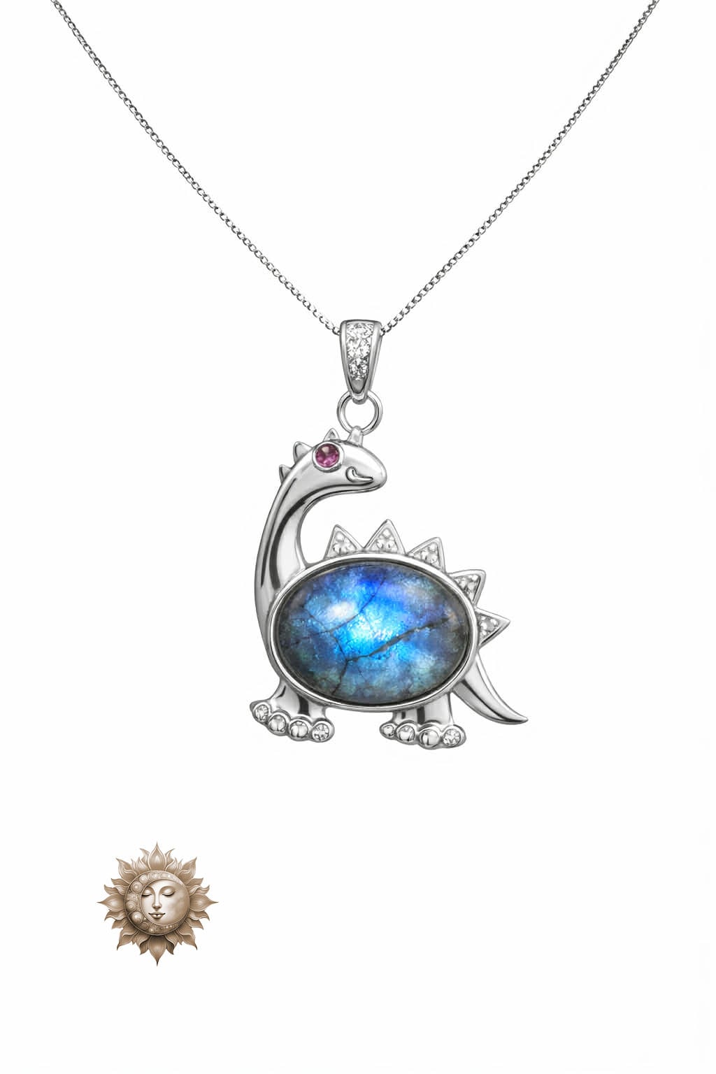 Labradorite 925 Sterling Silver Pendant and Necklace