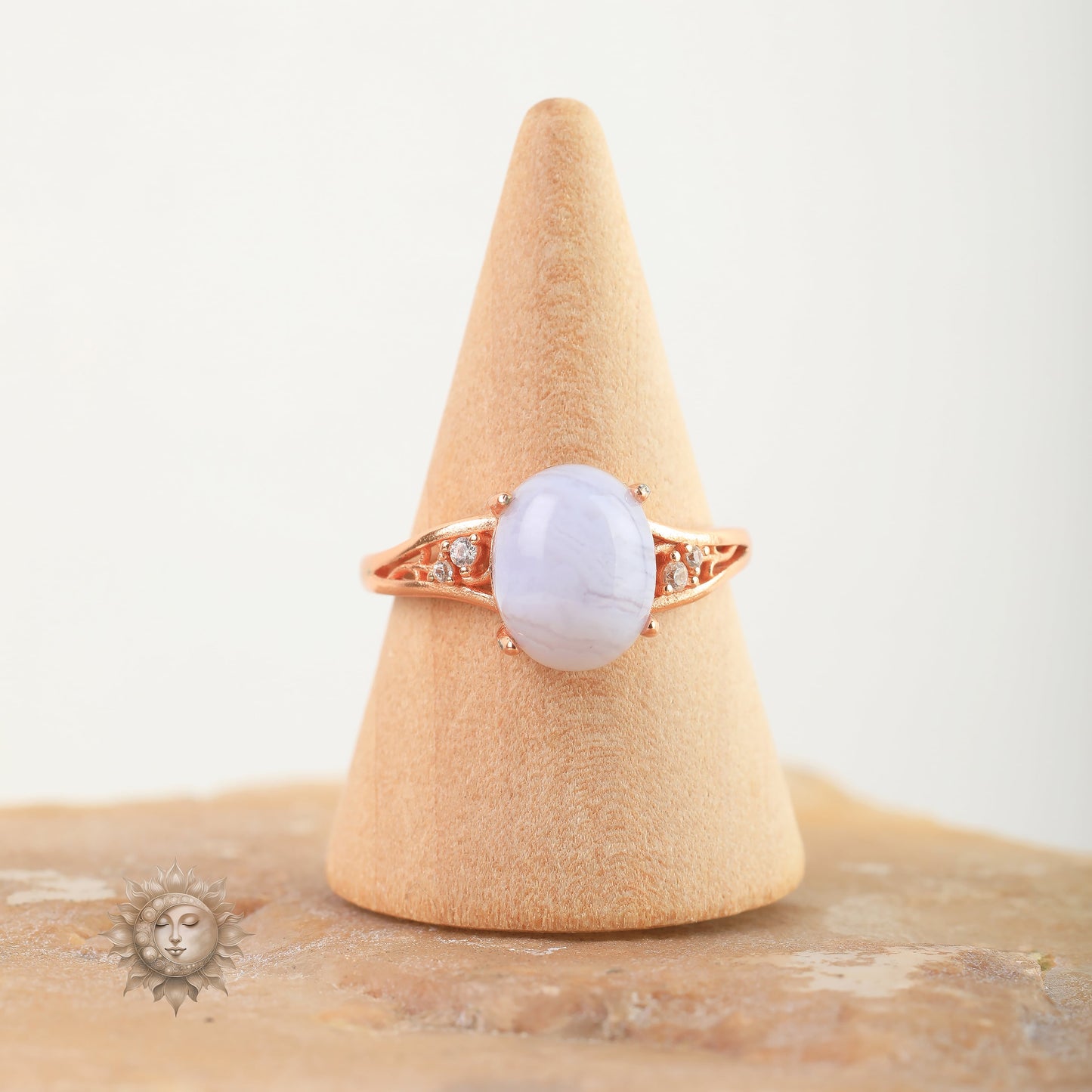 Blue Lace Agate Ring