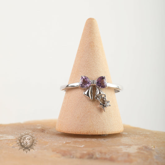 Amethyst Bow Ring