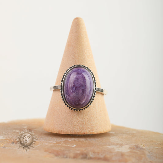 Charoite Oval Ring