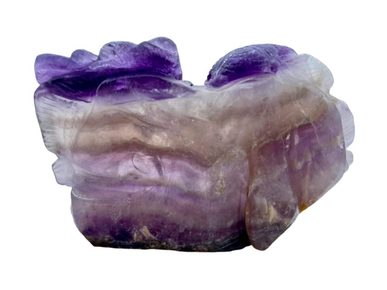 Rainbow Fluorite Sea Scene Carving