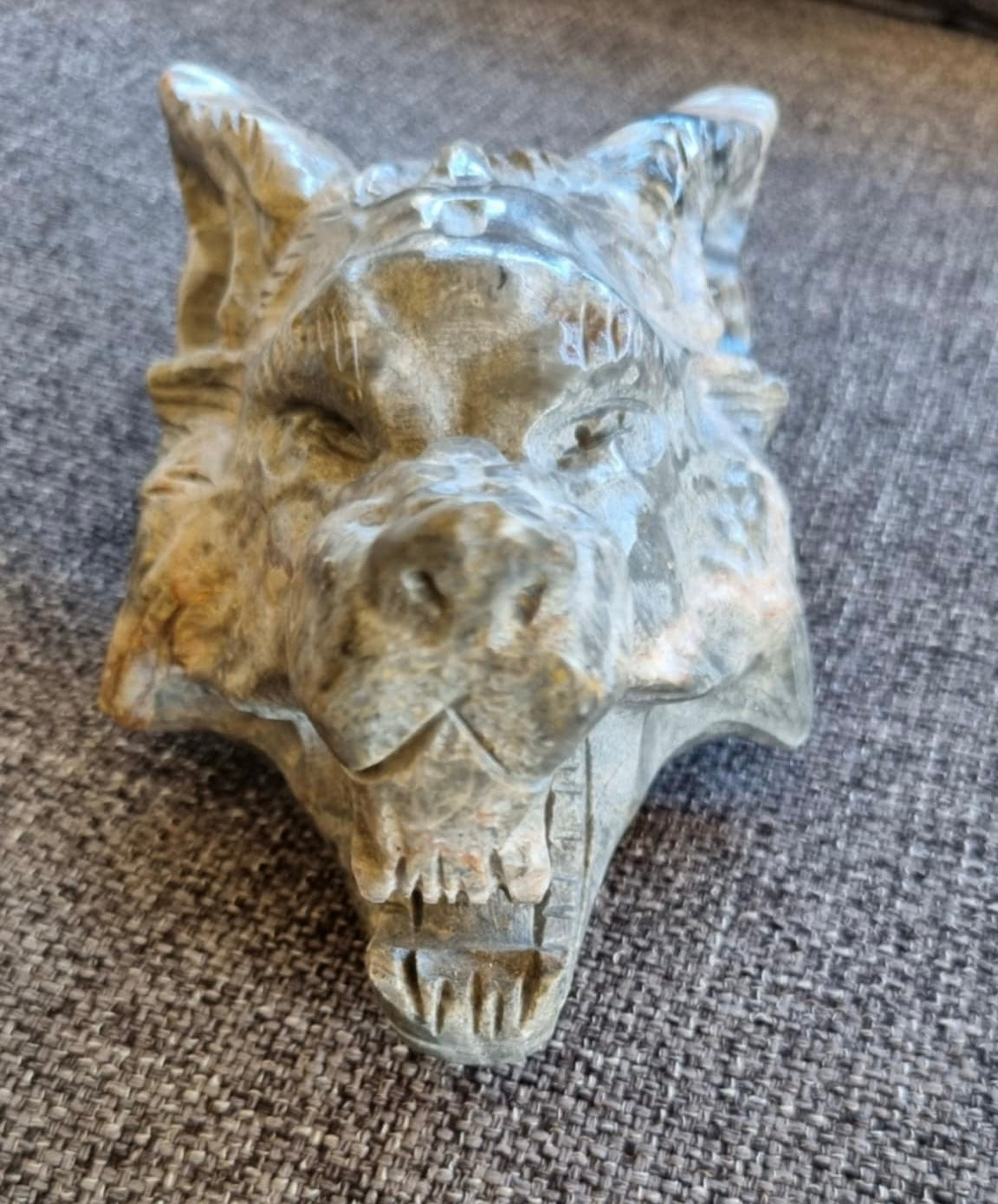 Wolf Head Carving 2