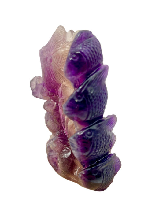 Sea Life Rainbow Fluorite Carving