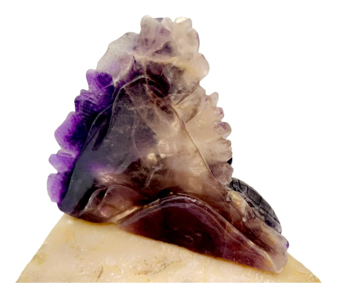 Rainbow Fluorite Sea Carving