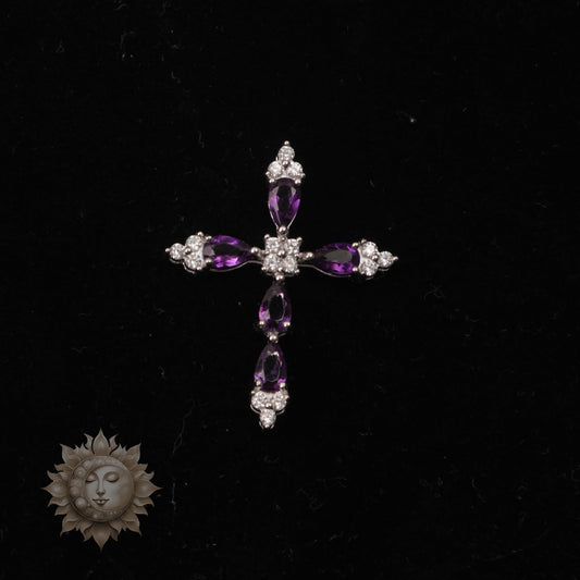 Amethyst Cross Pendant