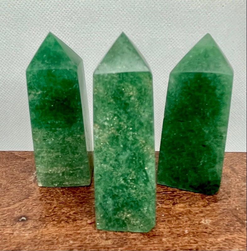 Green Strawberry Quartz Tower