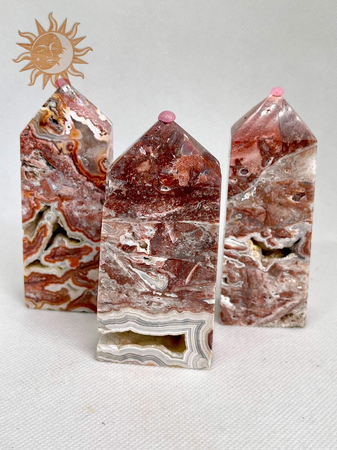 Mexican Lace Agate Towers