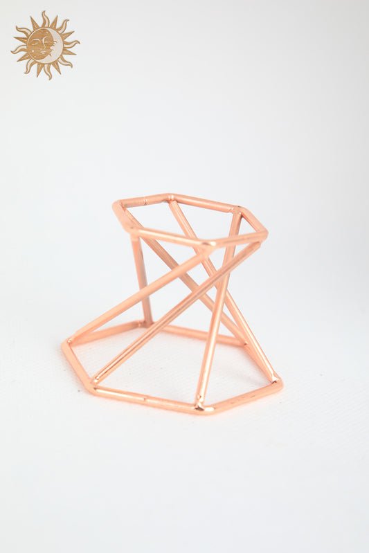 Rose Gold Sphere Stand - Geometrical