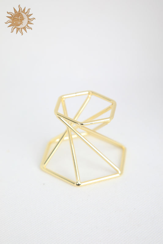 Gold Sphere Stand - Geometrical